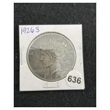 1926 S Peace Silver Dollar Coin