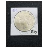1923 Peace Silver Dollar Coin