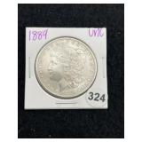 1889 UNC Morgan Silver Dollar Coin