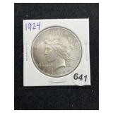 1924 Peace Silver Dollar Coin