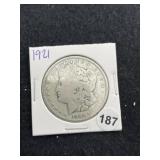 1921 Morgan Silver Dollar Coin