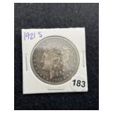 1921 S Morgan Silver Dollar Coin