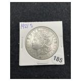 1921 S Morgan Silver Dollar Coin