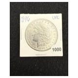 1896 UNC Morgan Silver Dollar Coin