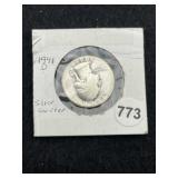 1941 D Washington Silver Quarter Coin