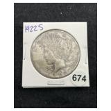 1922 S Peace Silver Dollar Coin