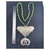 Hudson Bay Style Pendant with Trade Bead Necklace