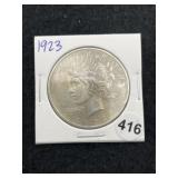1923 Peace Silver Dollar Coin
