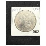 1884 O UNC Morgan Silver Dollar Coin