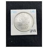 1900 UNC Morgan Silver Dollar Coin