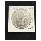 1883 O UNC Morgan Silver Dollar Coin