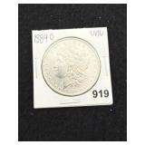 1884 O UNC Morgan Silver Dollar Coin
