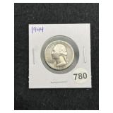 1944 Washington Silver Quarter Coin