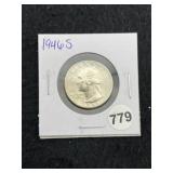 1946 S Washington Silver Quarter Coin