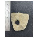 Stone Pendant from Pennsylvania Indian Artifact Ar