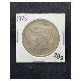 1923 Peace Silver Dollar Coin
