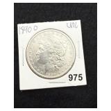 1890 O UNC Morgan Silver Dollar Coin
