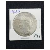 1923 S Peace Silver Dollar Coin