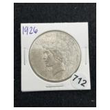 1926 Peace Silver Dollar Coin
