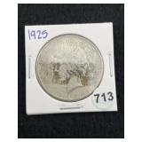 1925 Peace Silver Dollar Coin