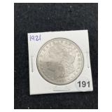 1921 Morgan Silver Dollar Coin
