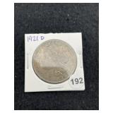 1921 D Morgan Silver Dollar Coin