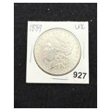 1889 UNC Morgan Silver Dollar Coin