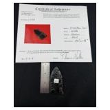 Fluted Paleo Obsidian Clovis from Nevada with Thom