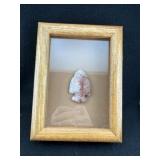 Framed Point Indian Artifact Arrowhead