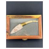 Hafted Knife with Frame Included Indian Artifact A