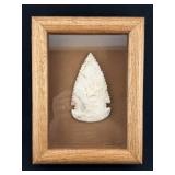 Framed Point Indian Artifact Arrowhead