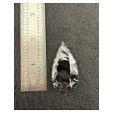 Obsidian Arrow Point Indian Artifact Arrowhead