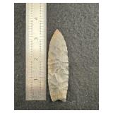 Hell Gap Indian Artifact Arrowhead
