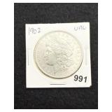 1902 UNC Morgan Silver Dollar Coin