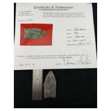 Paleo Lance with Thomas Mathews COA from Ohio Indi
