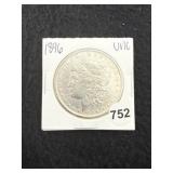 1896 UNC Morgan Silver Dollar Coin
