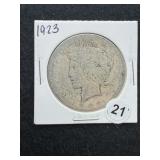 1923 Peace Silver Dollar Coin