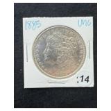 1885 UNC Morgan Silver Dollar Coin