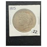 1925 Peace Silver Dollar Coin