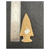 Knobbed Hardin Indian Artifact Arrowhead