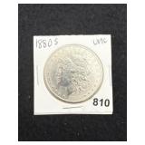 1880 S UNC Morgan Silver Dollar Coin