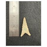 Dalton Indian Artifact Arrowhead