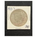 1923 S Peace Silver Dollar Coin