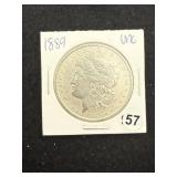 1889 UNC Morgan Silver Dollar Coin