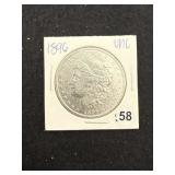 1896 UNC Morgan Silver Dollar Coin