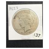1922 S Peace Silver Dollar Coin