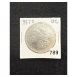 1887 O UNC Morgan Silver Dollar Coin