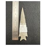 Pedernales Indian Artifact Arrowhead