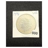 1898 UNC Morgan Silver Dollar Coin