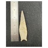 Dalton Indian Artifact Arrowhead